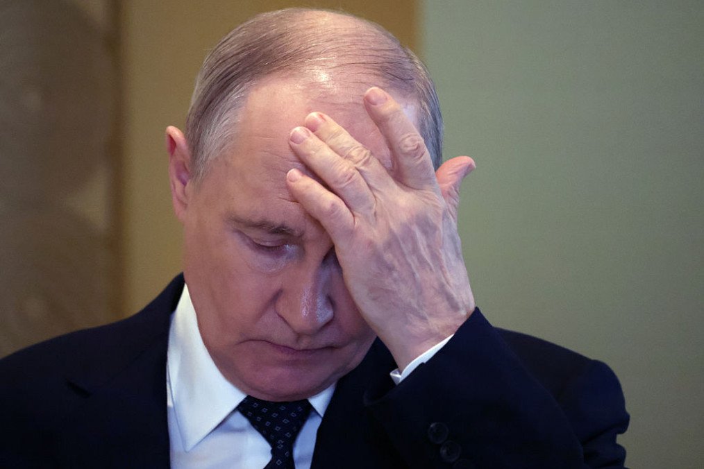 Russian leader Vladimir Putin grimaces during a welcoming ceremony on June 17, 2026 in Kazan, Russia. (Source: Getty Images) Russian leader Vladimir Putin grimaces during a welcoming ceremony on June 17, 2026 in Kazan, Russia. (Source: Getty Images)