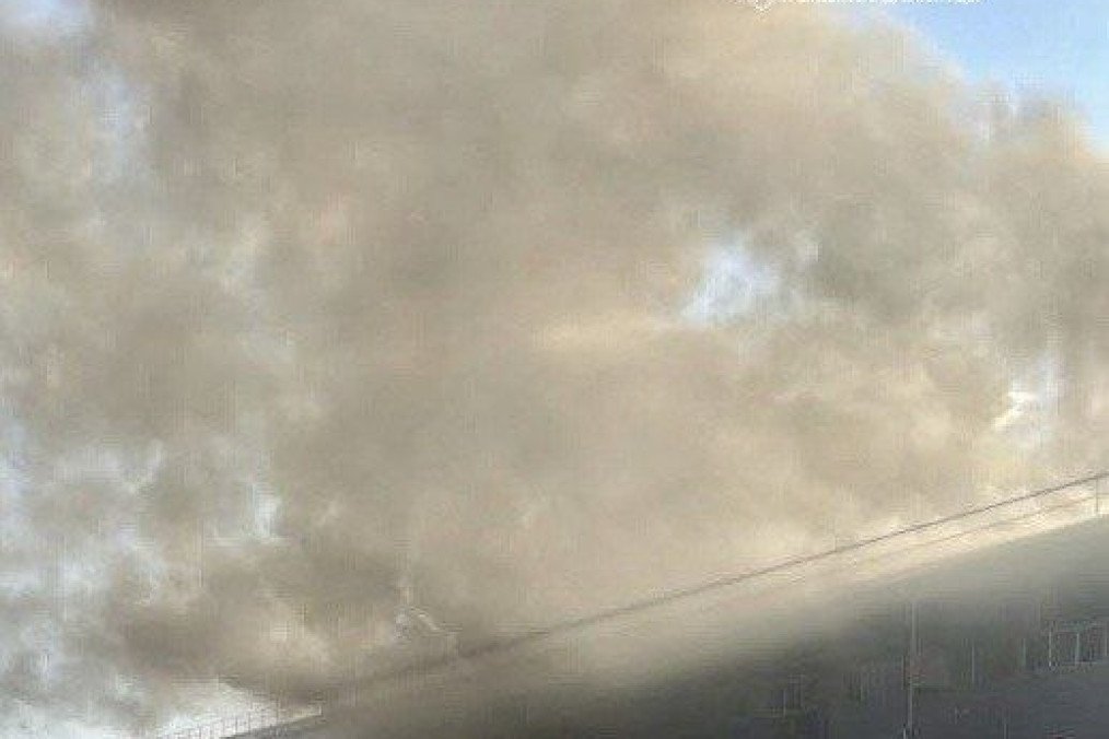 Russian Forces Strike Major Ukrainian Postal Hub in Dnipro for the Fifth Time The aftermath of the Russian strike on Dnipro. (Source: Telegram/Dnipropetrovska ODA)