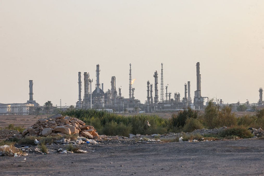 A general view of Saudi oil giant Aramco’s Riyadh refinery, south of Riyadh on October 3, 2026. (Source: Getty Images)