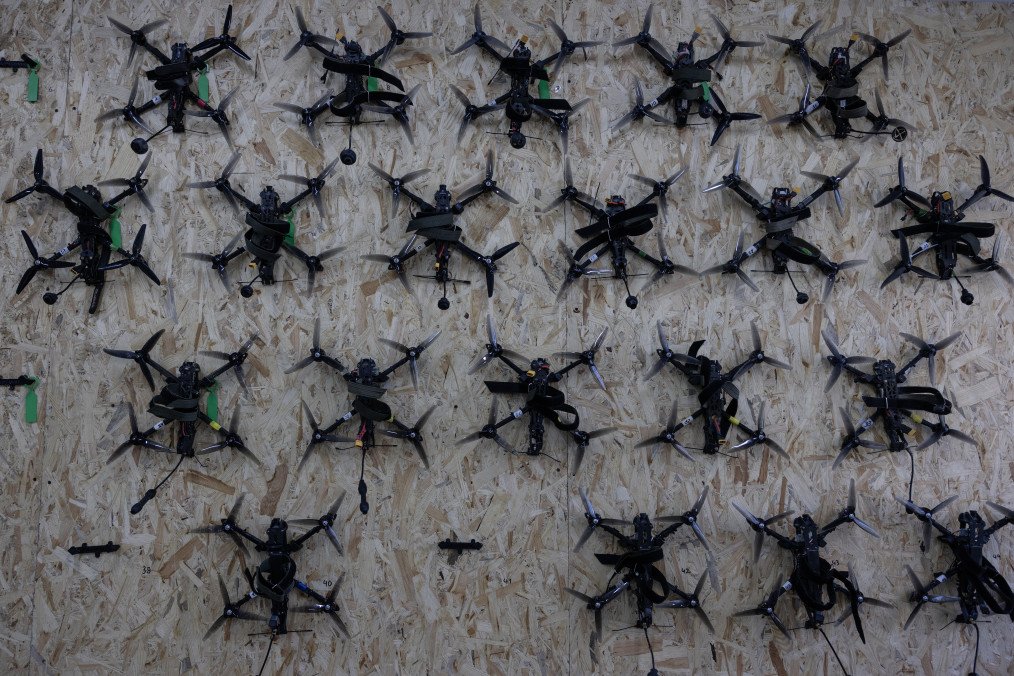 The Third Assault Brigade conducts classes as students learn to assemble and fly drones at a workshop on September 3, 2025, in the Kyiv region, Ukraine. (Source: Getty Images)