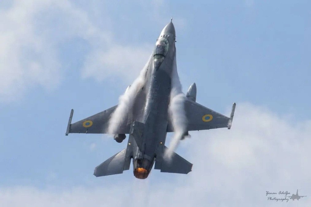 Ukrainian Air Forces F-16 fighter jet. Ukrainian Air Forces F-16 fighter jet.