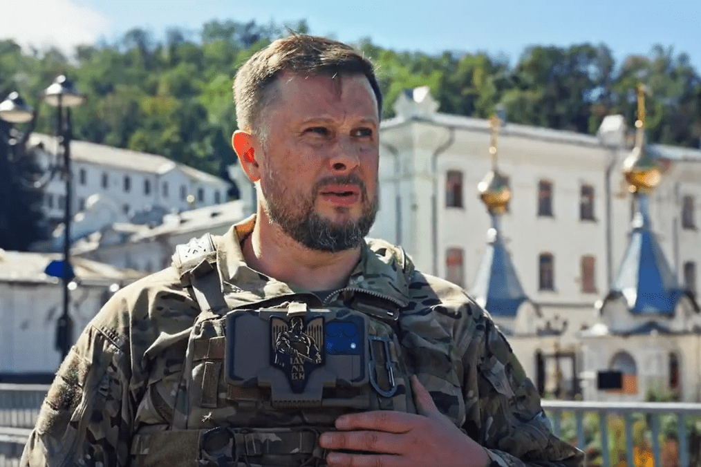 Brigadier General Andrii Biletsky standing in Sviatohirsk, Donetsk region, September 2026. Brigadier General Andrii Biletsky standing in Sviatohirsk, Donetsk region, September 2026.