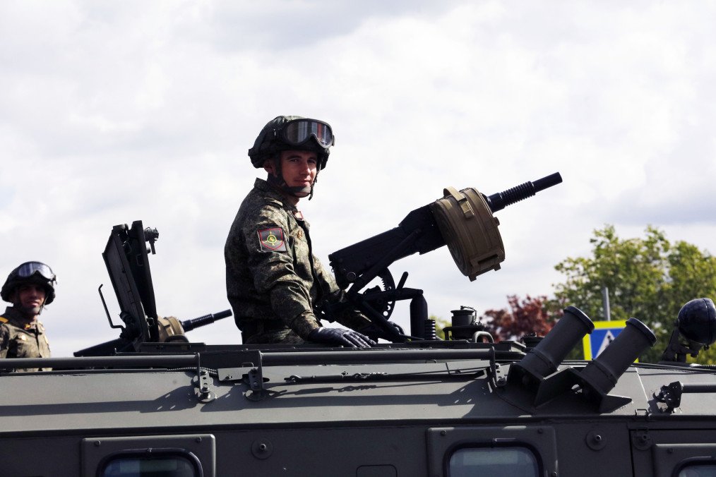 Russian military vehicles and weapons are seen during a rehearsal for the Victory Day military parade on May 7, 2025 in Moscow, Russia. Illsutrative photo. (Source: Getty Images)