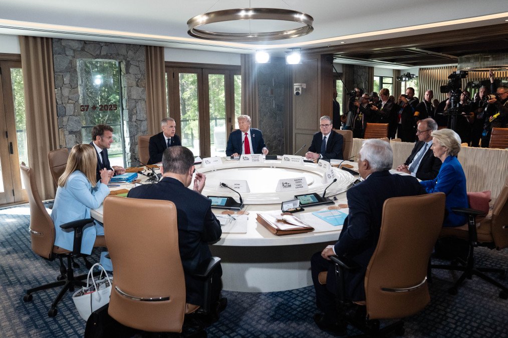 G7 Leaders, including Donald Trump, Ursula von der Leyen, Emmanuel Macron, and Keir Starmer, attend the 2025 summit in Kananaskis, Canada. (Source: Getty Images) G7 Leaders, including Donald Trump, Ursula von der Leyen, Emmanuel Macron, and Keir Starmer, attend the 2025 summit in Kananaskis, Canada. (Source: Getty Images)