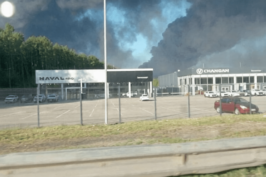 Drones struck oil refinery in Russia’s Ryazan on May 15, 2026. (Source: Exilenova+)