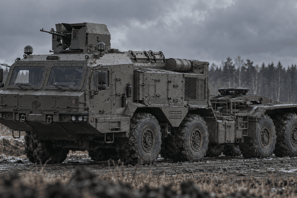 Illustration of Russia’s new armored BAZ tractor with a roof-mounted turret and thermal signature protection. (Source: Russian media) Illustration of Russia’s new armored BAZ tractor with a roof-mounted turret and thermal signature protection. (Source: Russian media)