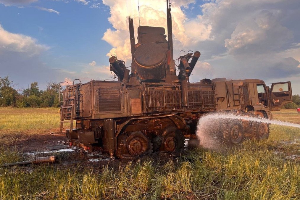 Illustrative image. Destroyed Russian Pantsir air defense system, June 2024.