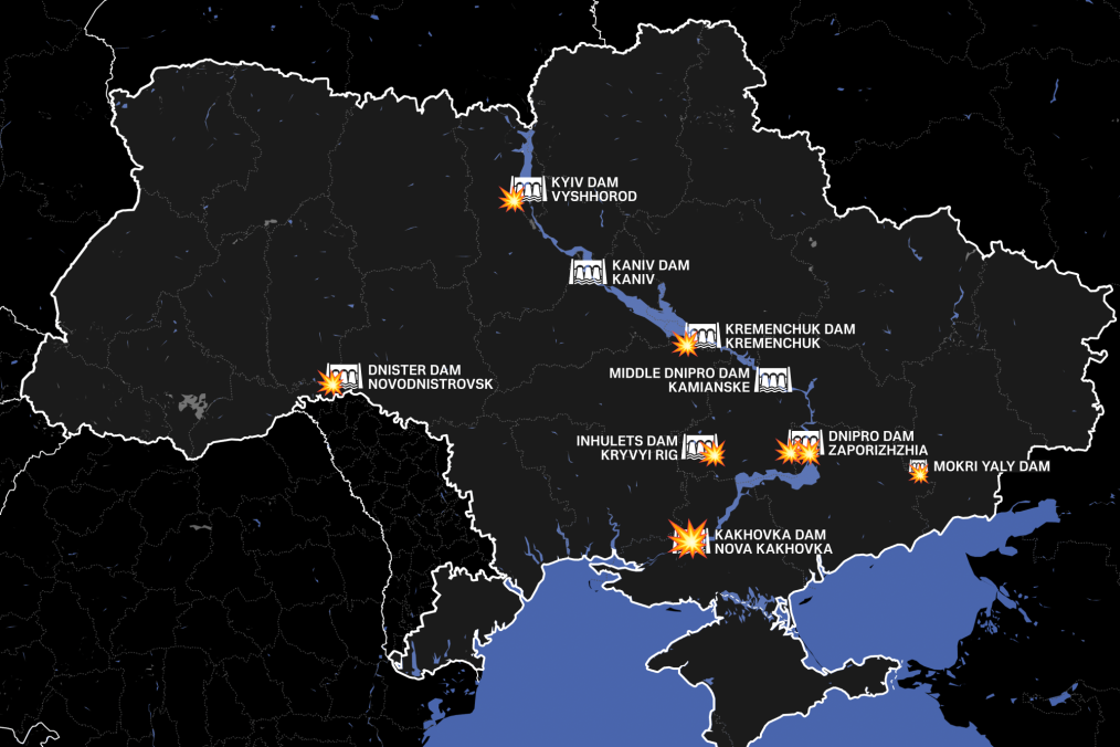 Here Are All the Times Russia Has Targeted Dams in Ukraine