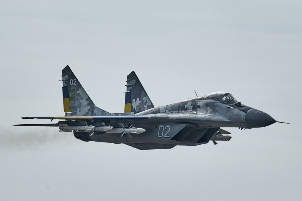 A Ukrainian Air Force MiG-29 performs a combat mission over eastern Ukraine on August 1, 2023. Illustrative photo. (Source: Getty Images)