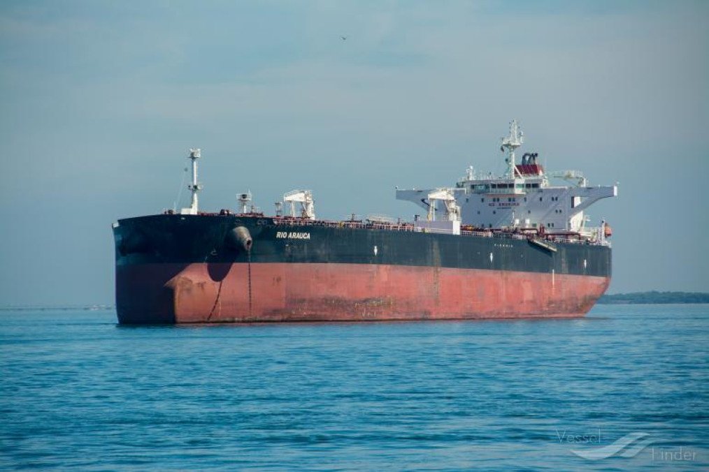 The Russian‑flagged crude oil tanker STRATEG, built in 2011, as tracked by VesselFinder. (Photo: vesselfinder.com)