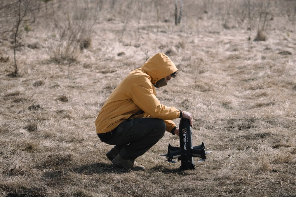 Skyfall P1-Sun FPV interceptor drone prepared for a test flight during trials at an undisclosed location in Ukraine, March 17, 2026. (Source: Getty Images) Skyfall P1-Sun FPV interceptor drone prepared for a test flight during trials at an undisclosed location in Ukraine, March 17, 2026. (Source: Getty Images)