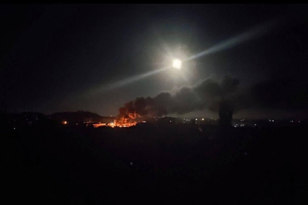 Fire seen at the Ufa oil refinery after a Ukrainain drone strike, July 1, 2026. Fire seen at the Ufa oil refinery after a Ukrainain drone strike, July 1, 2026.