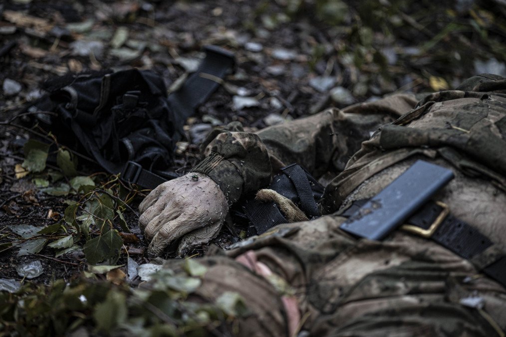 The body of a Russian soldier in Balakliia, Kharkiv region, Ukraine. (Source: Getty Images) The body of a Russian soldier in Balakliia, Kharkiv region, Ukraine. (Source: Getty Images)