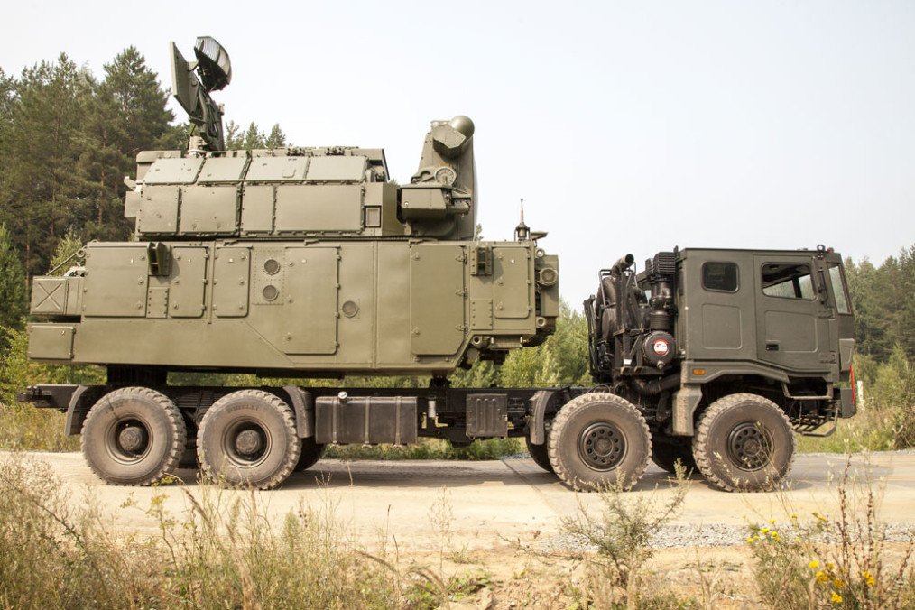 Russian Tor-M2KM system on a Tata wheeled platform. (Source: Russian media)