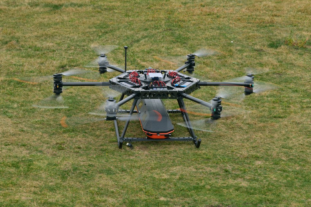 The StarGate unmanned aerial CASEVAC platform, developed by Ukrainian defense company SkyFall to evacuate wounded troops from areas inaccessible to ground vehicles. (Source: SkyFall)