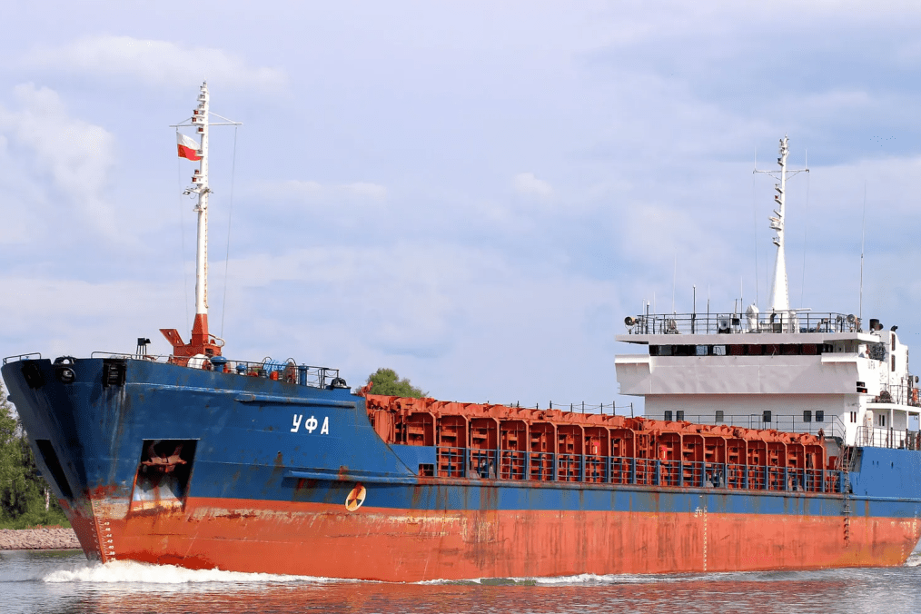 The vessel Caffa, operating in the sea. Illustrative photo. (Source: Marine Traffic)