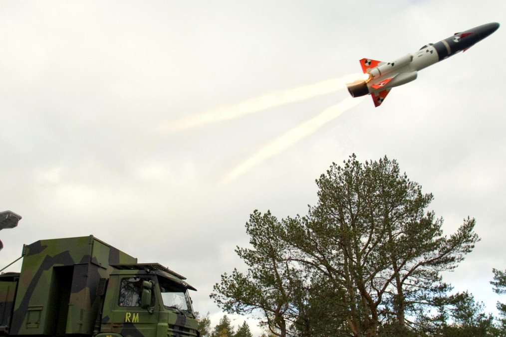 Illustrative image. RBS-15 anti-ship missile launch. (Source: SAAB)