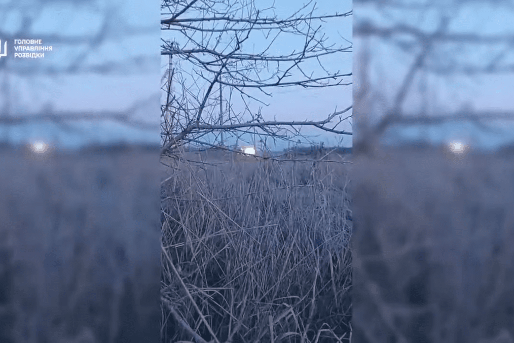 A captured moment shows the explosion of a Russian military truck. (Source: HUR)