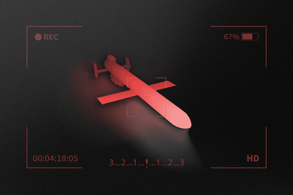 A graphic image of the Geran-5 UAV.