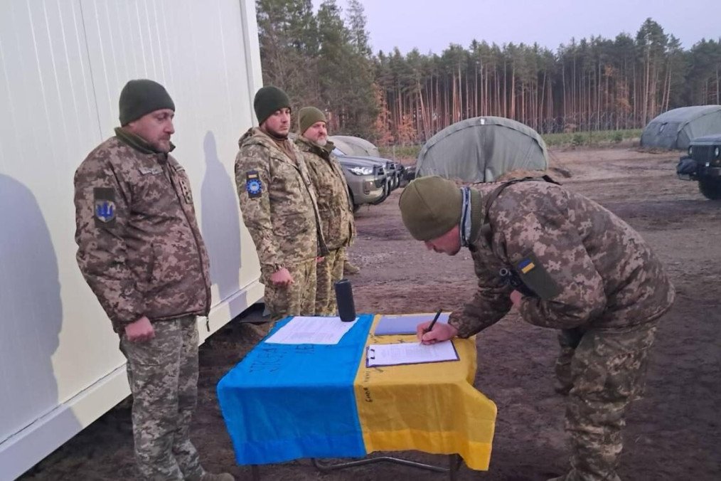 First Ukrainian Legion Abroad Takes Oath in Poland