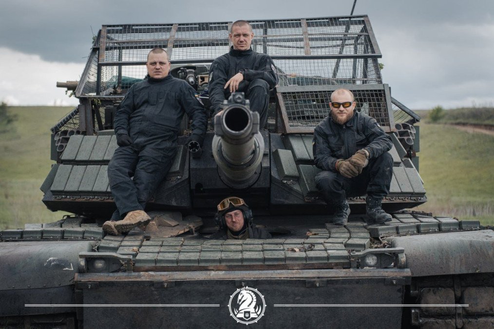 Ukrainian M1A1 Abrams tank with its crew from the 47th Mechanized Brigade. (Source: 47th Mechanized Brigade