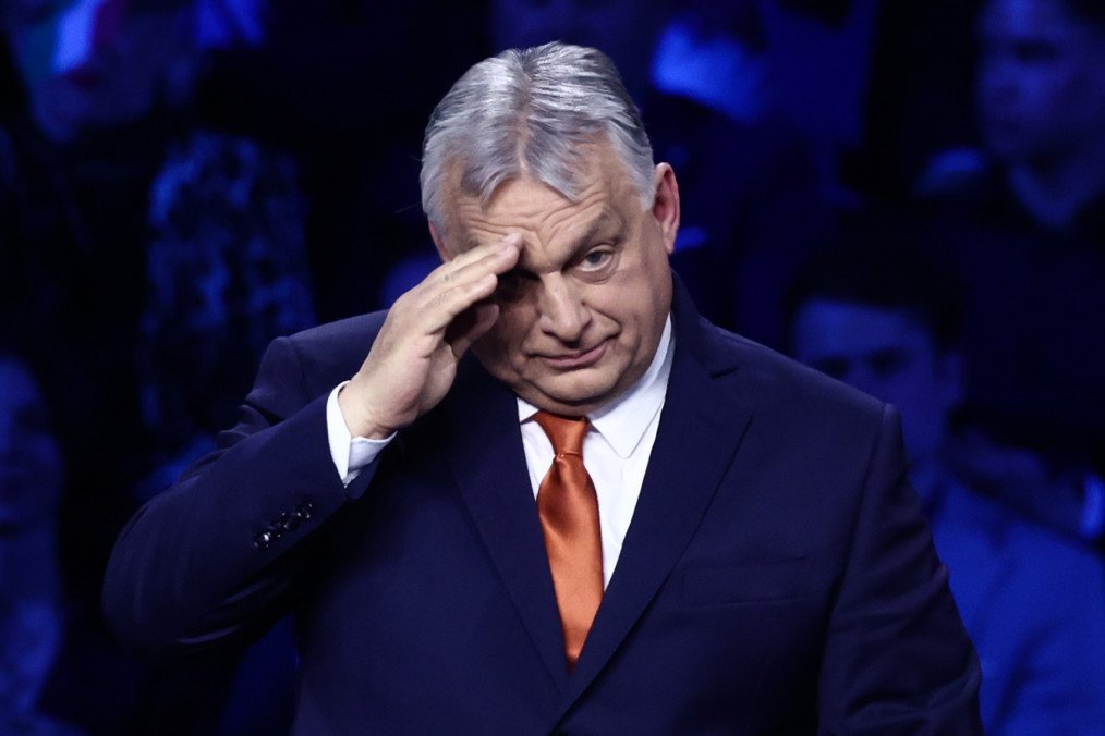 Hungarian Prime Minister Viktor Orban speaks in Budapest, Hungary, on April 7, 2026. (Source: Getty Images)