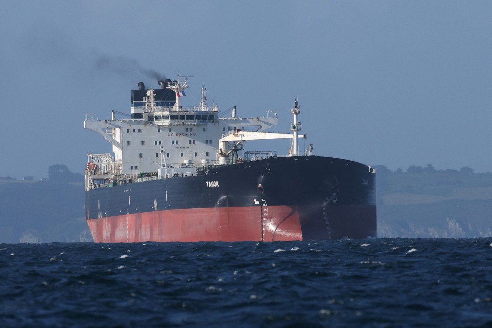 French Authorities Arrest Russian Captain of Intercepted Shadow Fleet Tanker Tagor The Russian oil tanker "Tagor". (Source: Getty Images)