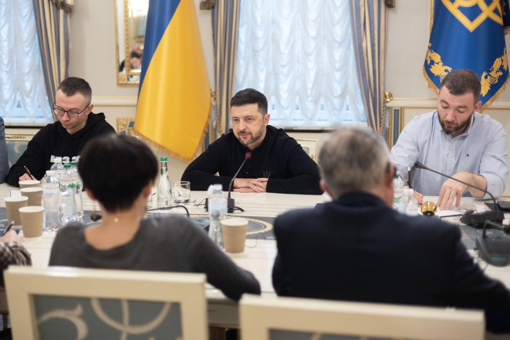 Ukrainian President Volodymyr Zelenskyy during the meeting with jouranlists on December 11, 2025. (Source: Office of the President)
