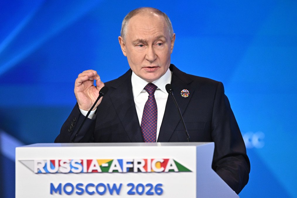 Russian leader Vladimir Putin delivers a speech during the plenary session of the Russia-Africa Economic and Humanitarian Forum in Moscow, Russia, on October 28, 2026. (Source: Getty Images) Russian leader Vladimir Putin delivers a speech during the plenary session of the Russia-Africa Economic and Humanitarian Forum in Moscow, Russia, on October 28, 2026. (Source: Getty Images)