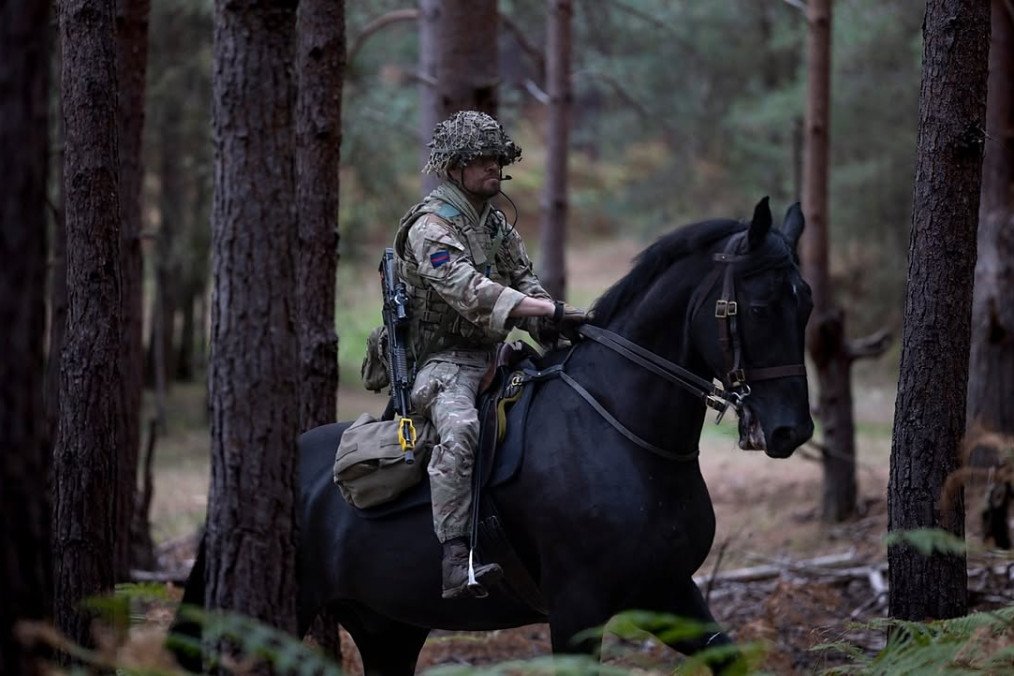 Household Cavalry Mounted Regiment serviceman during the combat capability experiment at the Barossa training area in Sandhurst, September 23, 2026. Household Cavalry Mounted Regiment serviceman during the combat capability experiment at the Barossa training area in Sandhurst, September 23, 2026.