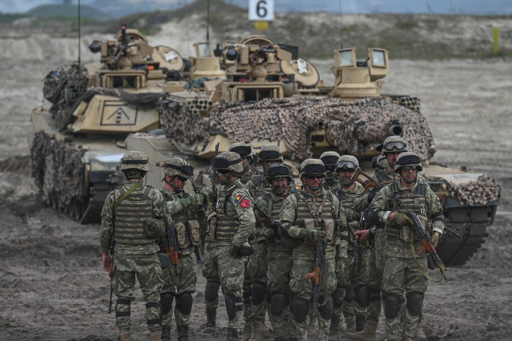 NATO troops take part in the Anakonda-23 military exercise at the Nowa Dęba training ground in Poland on May 6, 2023. Illustrative photo. (Source: Getty Images)