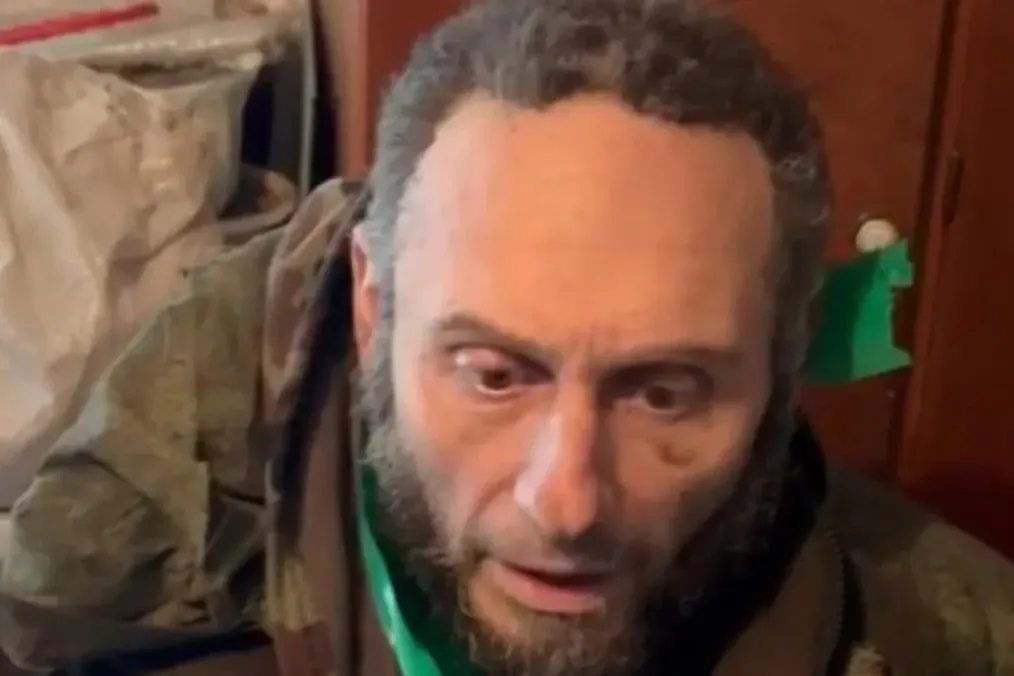 Italian national Gianni Cenni after being captured by Ukrainian airborne troops. (Source: 78th Separate Air Assault Regiment)