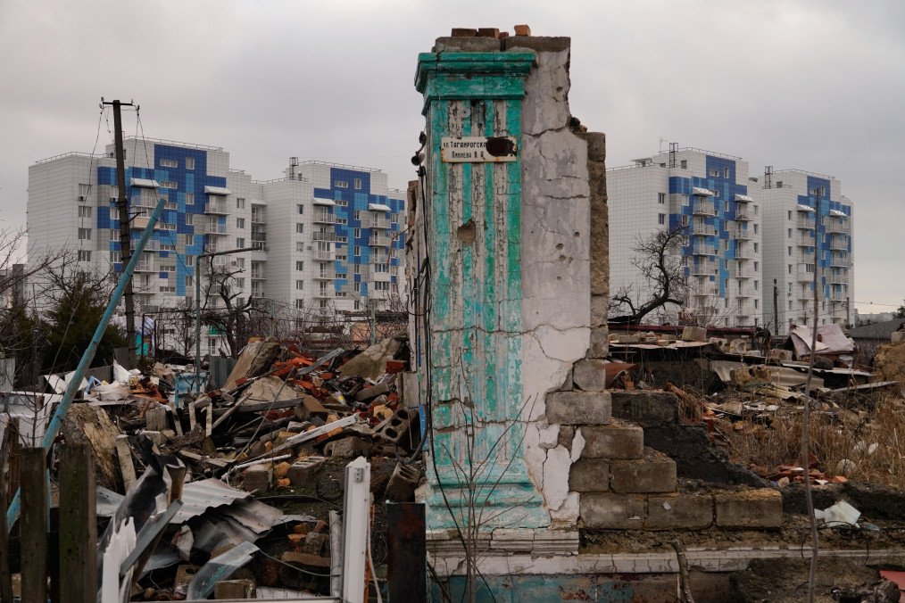 A general view of the city of Mariupol as the Russia-Ukraine war approaches its fourth anniversary in Russian controlled city of Mariupol, on February 16, 2026. (Source: Getty Images)