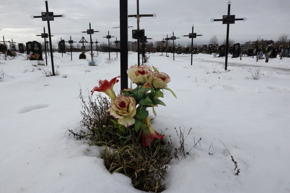 Cemetery in Bucha. (Source: Getty Images)