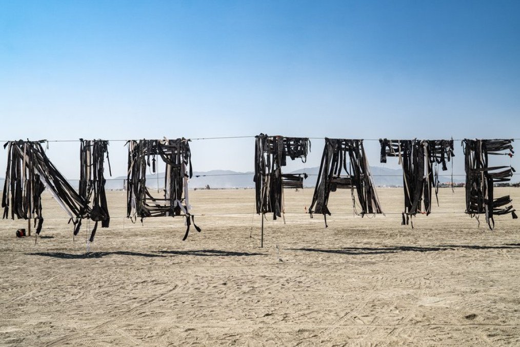 Ukrainian Artist Transforms Storm-Ravaged "Black Cloud" Into "No Fate" at Burning Man 2025