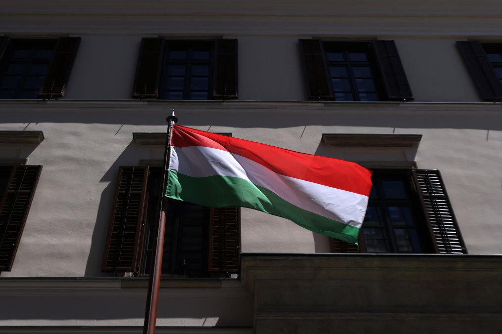A general view of a Hungary flag in Budapest, Hungary. (Source: Getty Images)