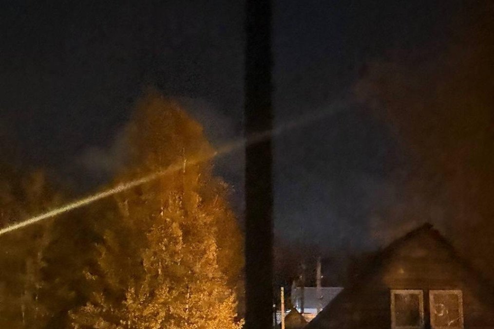 Smoke at the Redkinsky Experimental Plant in Russia’s Tver region, October 9, 2026.