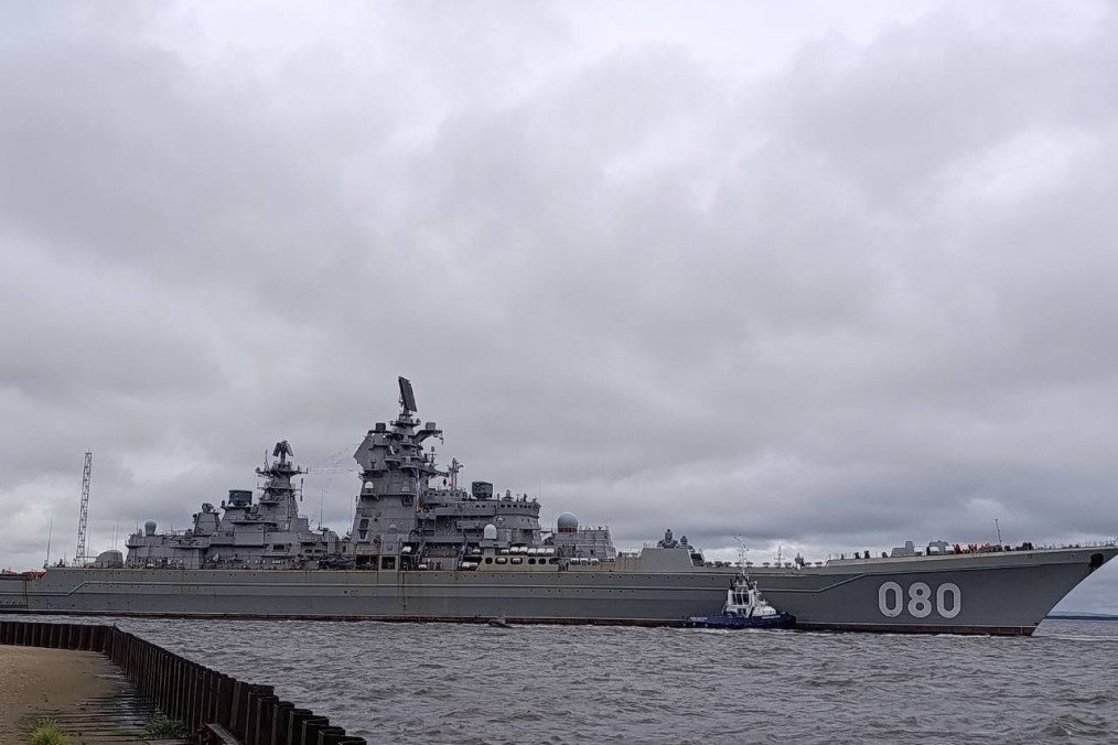 Admiral Nakhimov, a Project 1144 Orlan-class nuclear-powered missile cruiser of the Russian Navy, underway during sea trials. (Photo: Russian media) Admiral Nakhimov, a Project 1144 Orlan-class nuclear-powered missile cruiser of the Russian Navy, underway during sea trials. (Photo: Russian media)