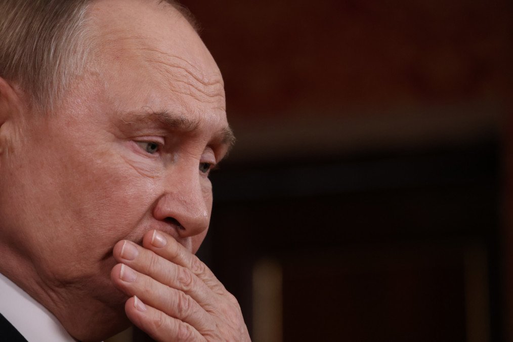 Russian leader Vladimir Putin speaks during his press conference on October 10, 2025, in Dushanbe, Tajikistan. Russian leader Vladimir Putin speaks during his press conference on October 10, 2025, in Dushanbe, Tajikistan.