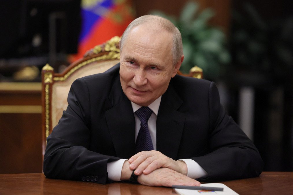 Russian leader Vladimir Putin meets with Chechen leader Ramzan Kadyrov at the Kremlin in Moscow on April 29, 2026. (Source: Getty Images)