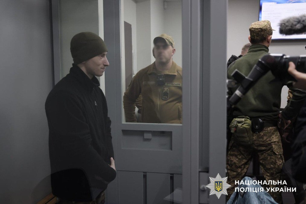 Ukraine Delivers First Life Sentence to Russian Soldier for Execution of Prisoner of War A court hearing of a Russian serviceman accused of executing a captured Ukrainian soldier. (Source: National Police)