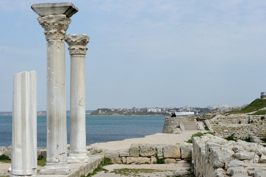 A picture taken on April 1, 2014, shows Chersonesos, an ancient Greek city and UNESCO heritage site, in the Crimean city of Sevastopol. (Source: Getty Images) A picture taken on April 1, 2014, shows Chersonesos, an ancient Greek city and UNESCO heritage site, in the Crimean city of Sevastopol. (Source: Getty Images)