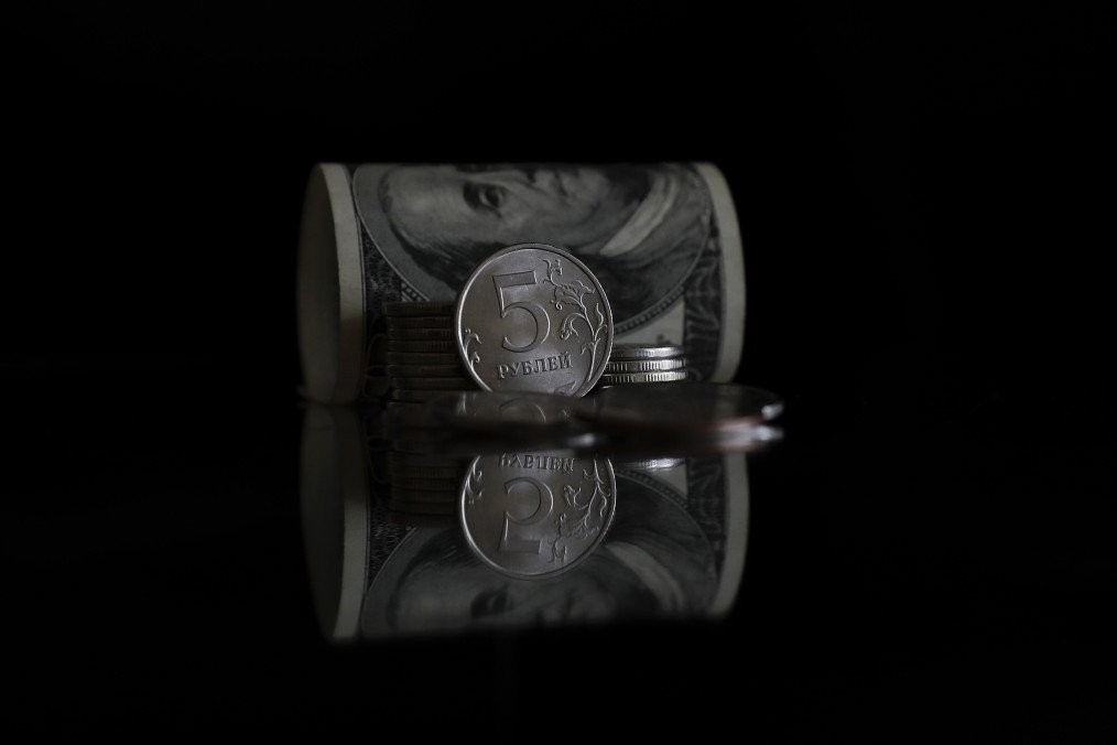 Russian rubles in Moscow, Russia, on April 21, 2020.