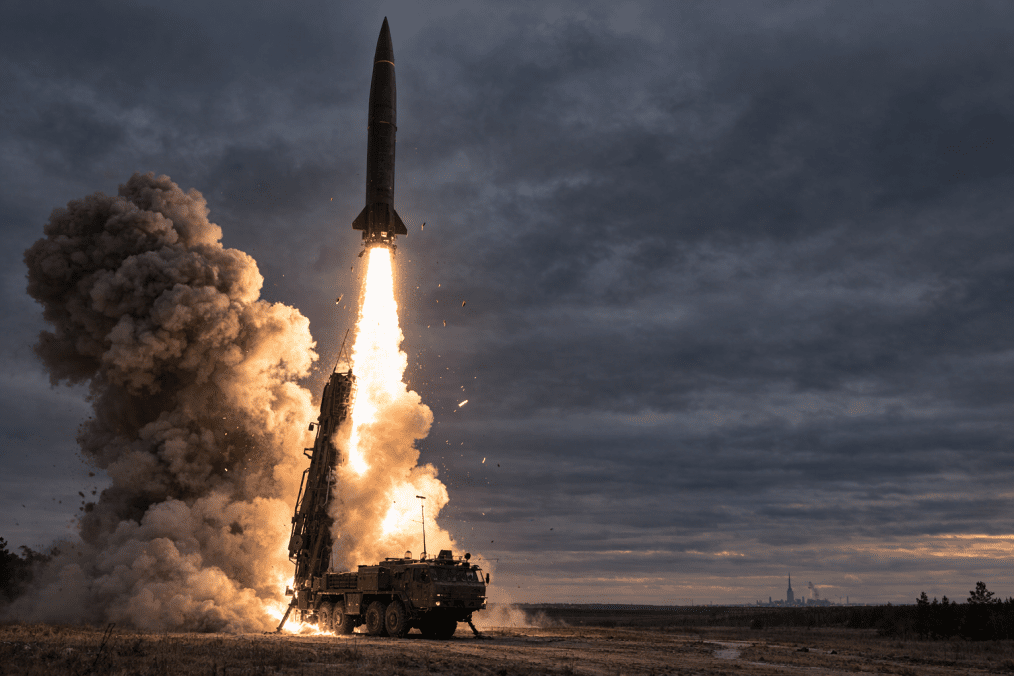 Ballistic missile launch from a mobile ground launcher. Illustrative image. (Photo: Open source)