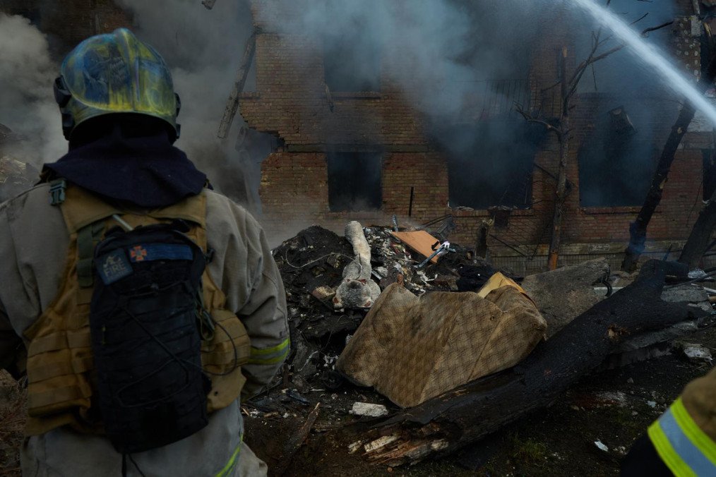 The aftermath of Russian attack on Kyiv on May 24, 2026. (Source: Mykyta Shandyba/UNITED24 Media)