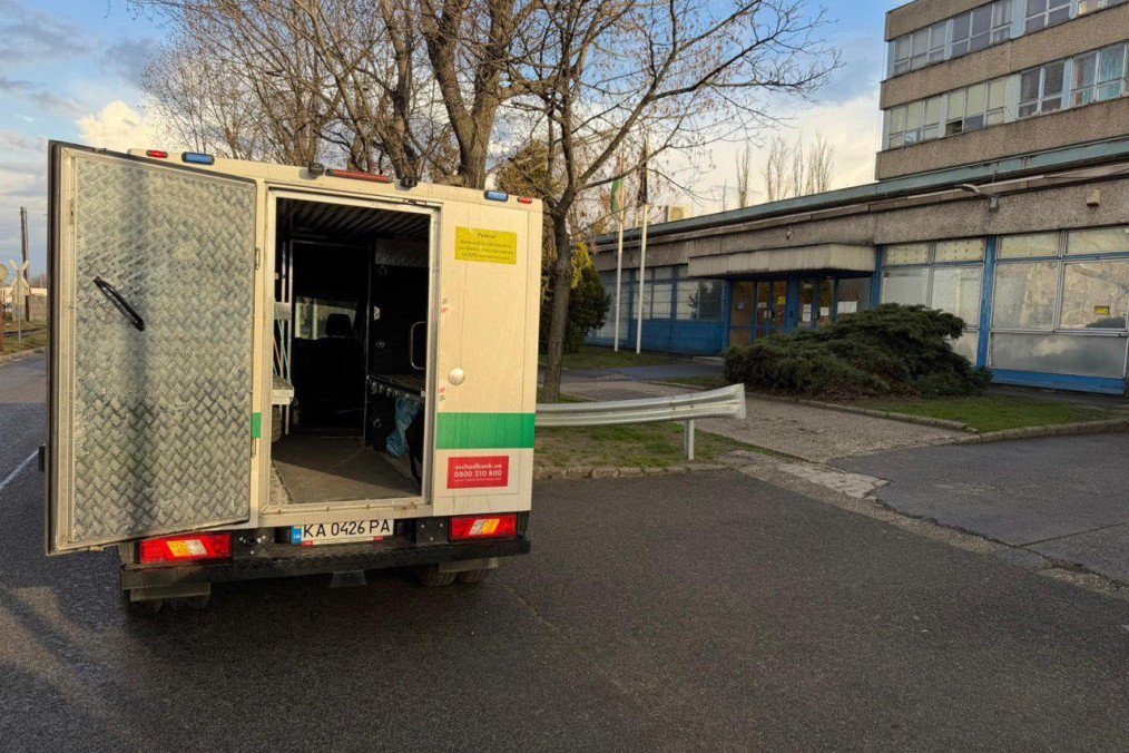 Oschadbank convoy stopped in Hungary. (Source: Oschadbank/Facebook)