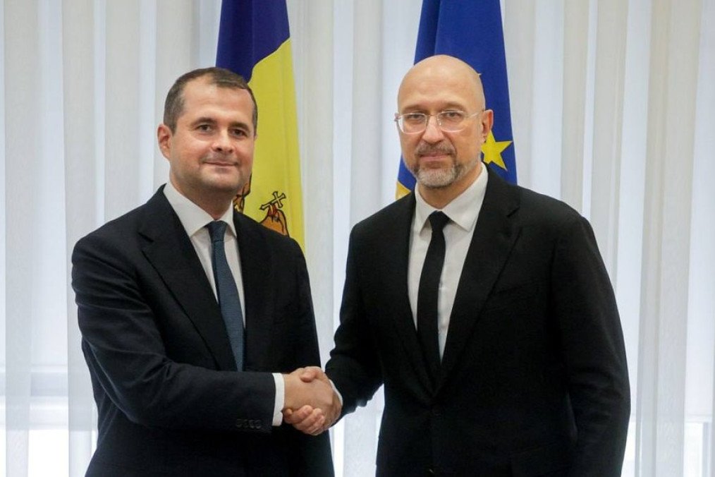 Prime Minister of Moldova Vasile Tofan and Energy Minister Denys Shmyhal on October 14, 2026. (Source: Telegram/Denys Shmyhal)
