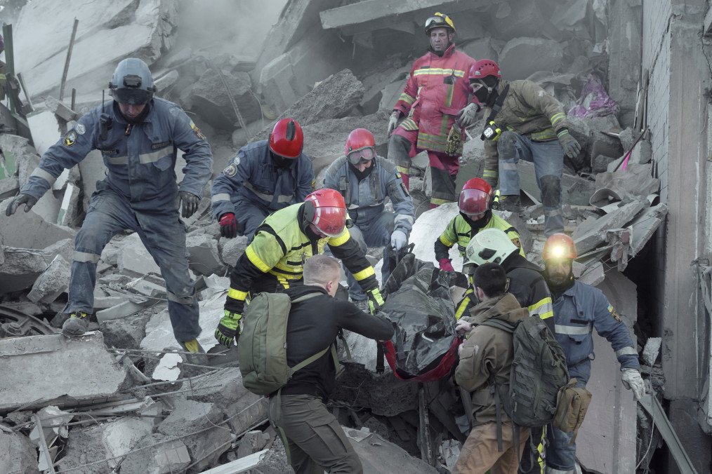 The aftermath of Russian attack on Kyiv, Ukraine on May 14, 2026. (Source: Joshua Olley/UNITED24 Media)