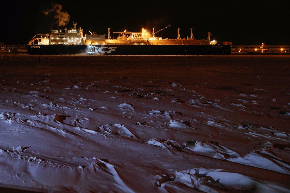 Russia's Christophe de Margerie Arctic LNG tanker at the port of Sabetta on the Yamal Peninsula, Russia. (Photo: Getty Images)