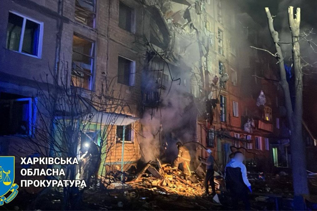 Russia Strikes Kharkiv and Region With Guided Bombs, Injuring 13 People